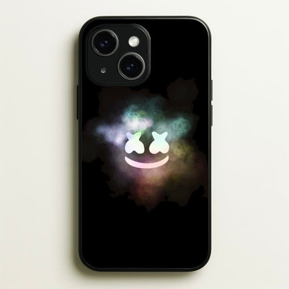 Black White Helmet DJ Smoke  - Marshmello Phone Case for iPhone 15