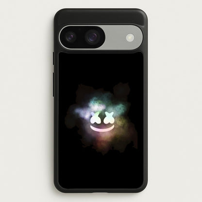Black White Helmet DJ Smoke  - Marshmello Phone Case for Google Pixel 9 / 9 Pro