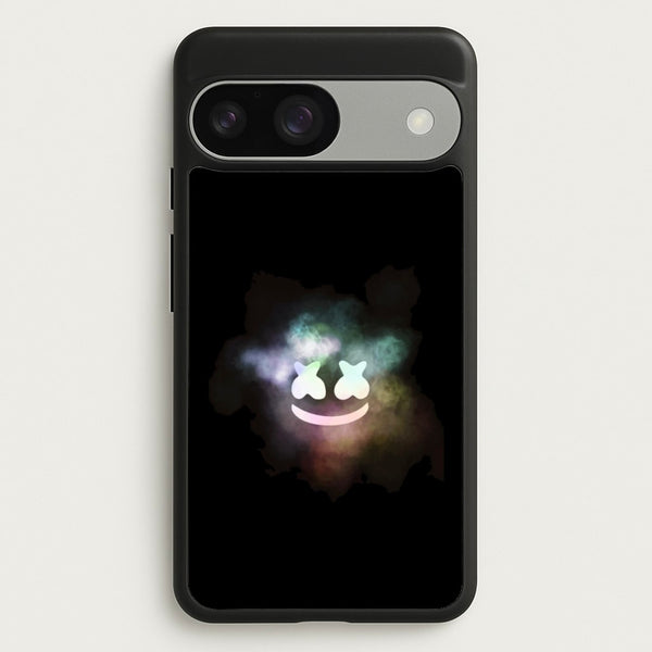 Black White Helmet DJ Smoke  - Marshmello Phone Case for Google Pixel 9 / 9 Pro