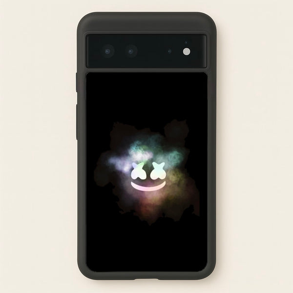 Black White Helmet DJ Smoke  - Marshmello Phone Case for Google Pixel 6