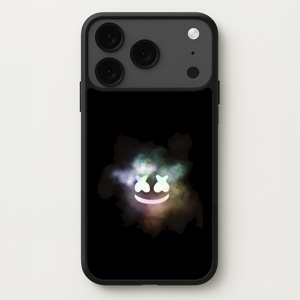 Black White Helmet DJ Smoke Phone Case for iPhone 17 Pro Max