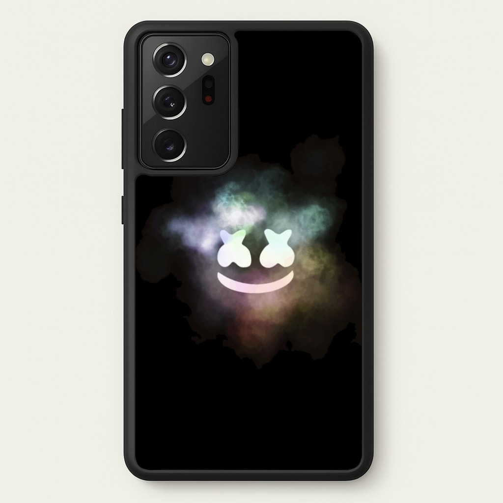 Black White Helmet DJ Smoke  - Marshmello Phone Case for Galaxy Note 20 Ultra