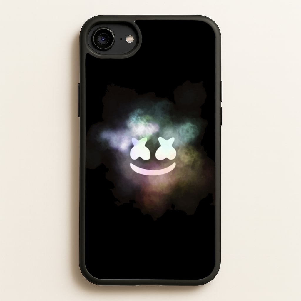 Black White Helmet DJ Smoke  - Marshmello Phone Case for iPhone 6 / 7 / 8 / SE