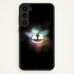 Black White Helmet DJ Smoke  - Marshmello Phone Case for Galaxy S23