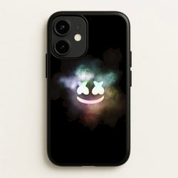 Black White Helmet DJ Smoke  - Marshmello Phone Case for iPhone 12 Mini