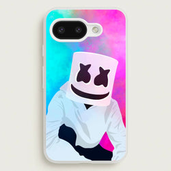 Rainbow White Helmet DJ  - Marshmello Phone Case for Google Pixel 9a