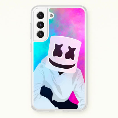 Rainbow White Helmet DJ  - Marshmello Phone Case for Galaxy S21