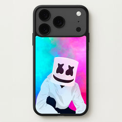 Rainbow White Helmet DJ Phone Case for iPhone 17 Pro