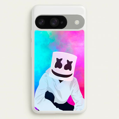Rainbow White Helmet DJ Phone Case for Google Pixel 10 / 10 Pro