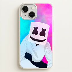 Rainbow White Helmet DJ  - Marshmello Phone Case for iPhone 13
