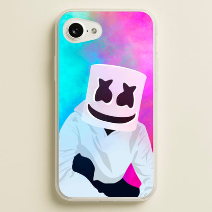 Rainbow White Helmet DJ  - Marshmello Phone Case for iPhone 16e