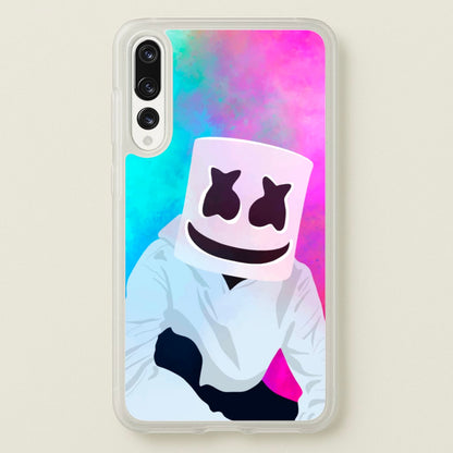 Rainbow White Helmet DJ  - Marshmello Phone Case for Huawei P20 Pro