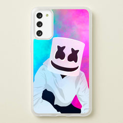 Rainbow White Helmet DJ  - Marshmello Phone Case for Galaxy S20FE