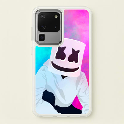 Rainbow White Helmet DJ  - Marshmello Phone Case for Galaxy S20 Ultra