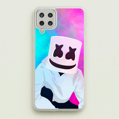 Rainbow White Helmet DJ  - Marshmello Phone Case for Galaxy A12