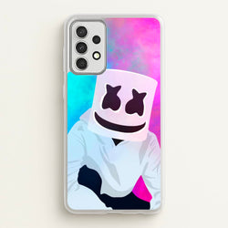 Rainbow White Helmet DJ  - Marshmello Phone Case for Galaxy A52 / A52s