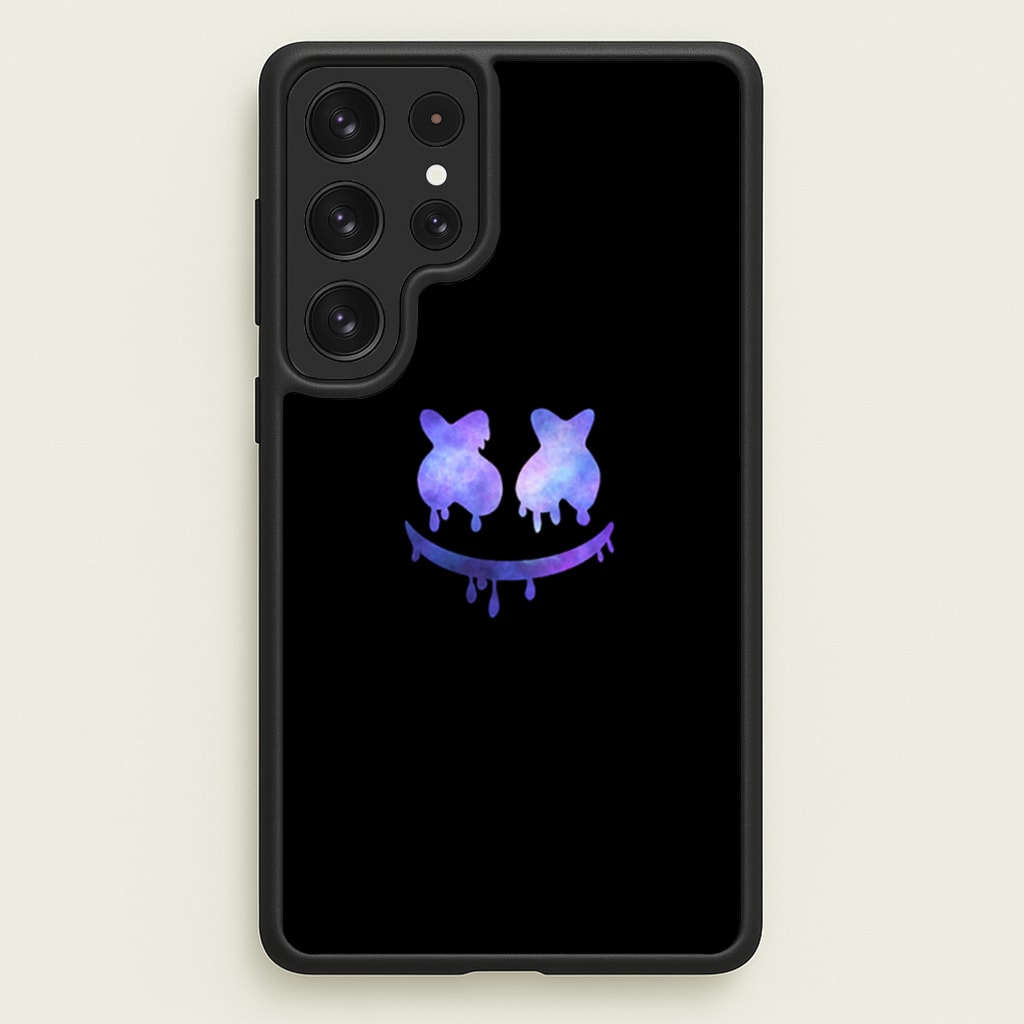 Dripping Features - White Helmet DJ  - Marshmello Phone Case for Galaxy S23 Ultra