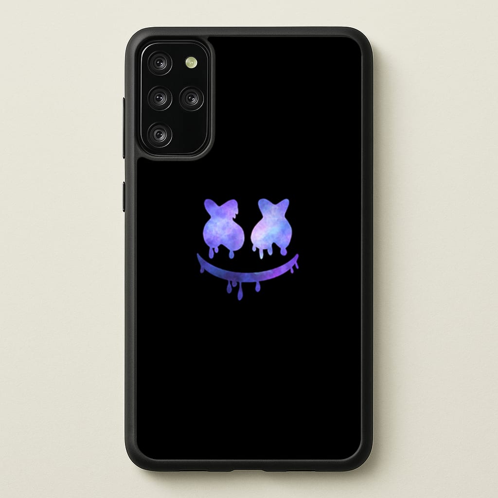 Dripping Features - White Helmet DJ  - Marshmello Phone Case for Galaxy S20 Plus