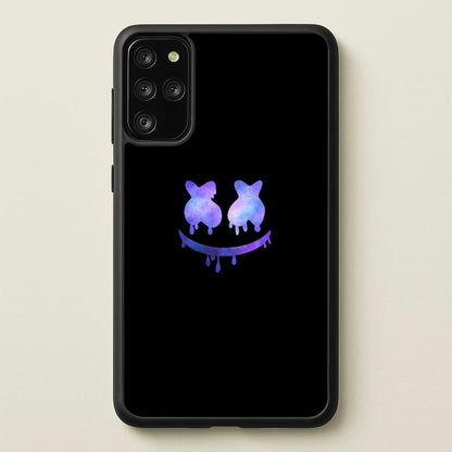 Dripping Features - White Helmet DJ  - Marshmello Phone Case for Galaxy S20 Plus