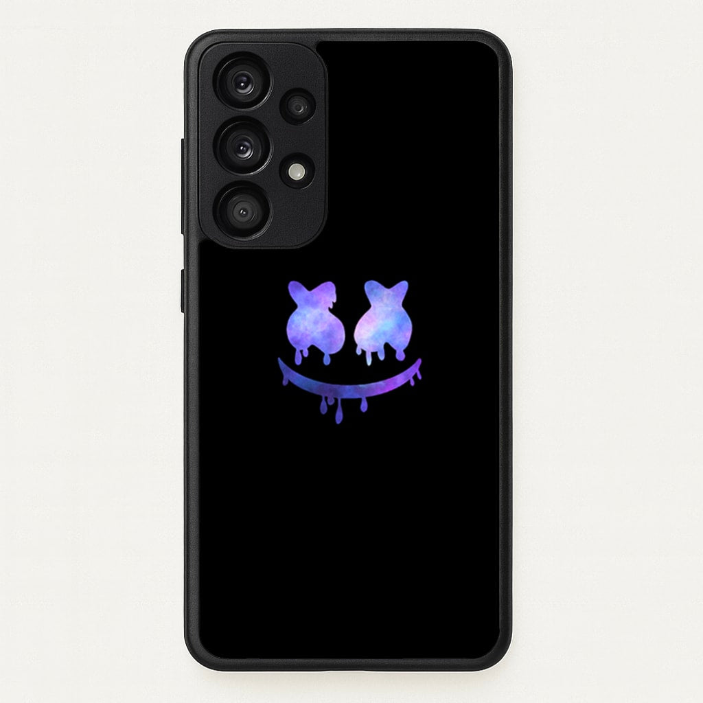 Dripping Features - White Helmet DJ  - Marshmello Phone Case for Galaxy A53