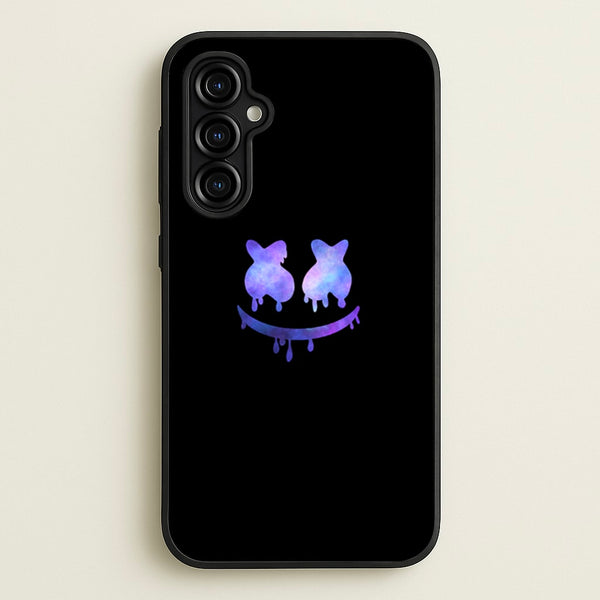 Dripping Features - White Helmet DJ  - Marshmello Phone Case for Galaxy A54