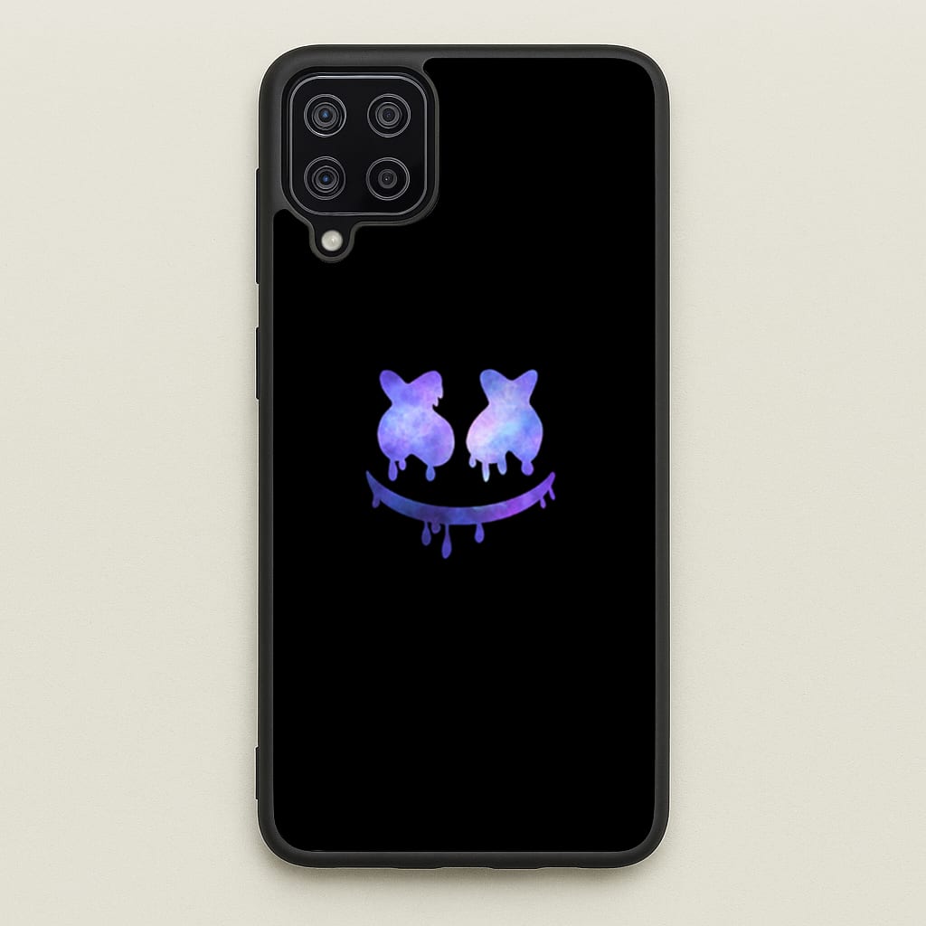 Dripping Features - White Helmet DJ  - Marshmello Phone Case for Galaxy A12