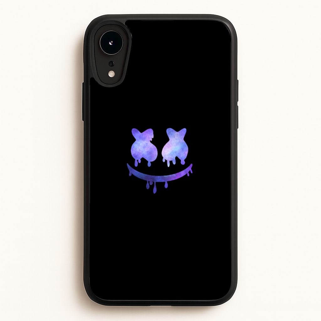 Dripping Features - White Helmet DJ  - Marshmello Phone Case for iPhone XR