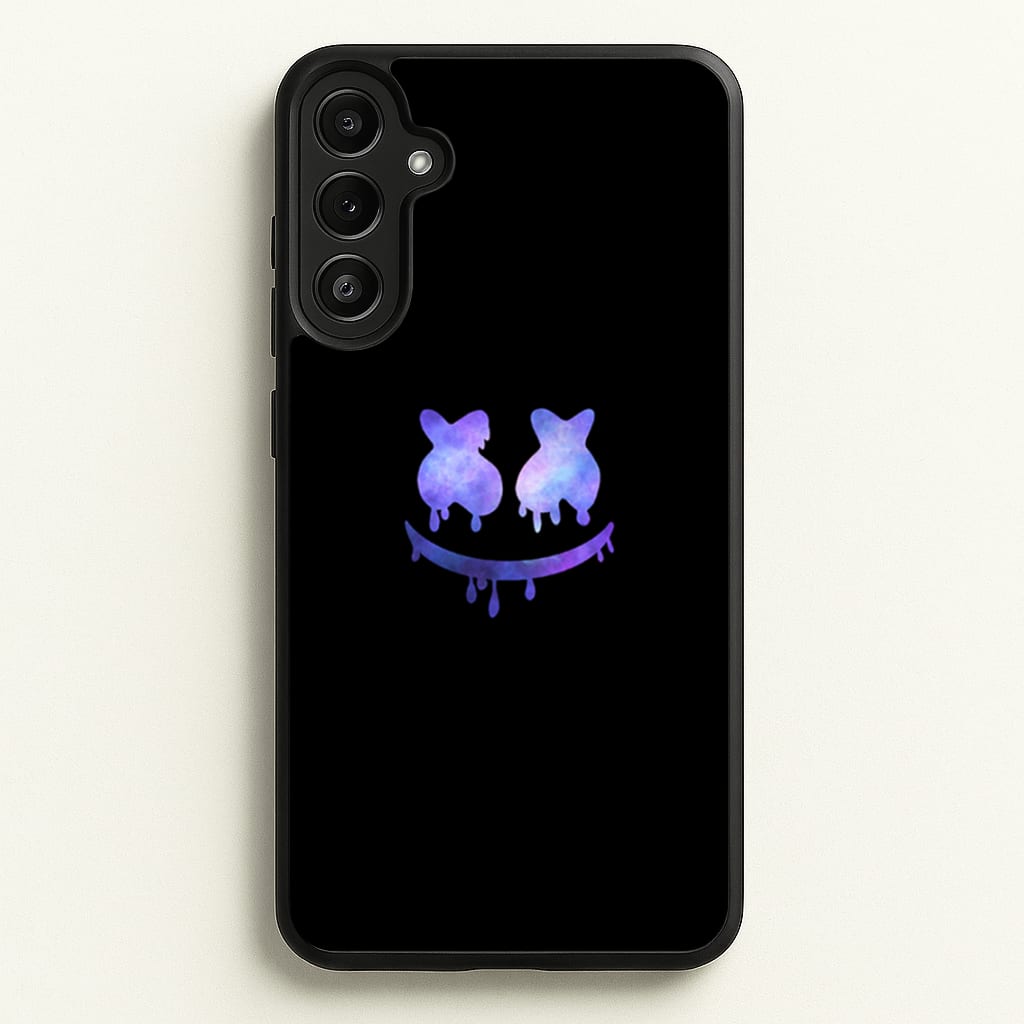 Dripping Features - White Helmet DJ  - Marshmello Phone Case for Galaxy A34