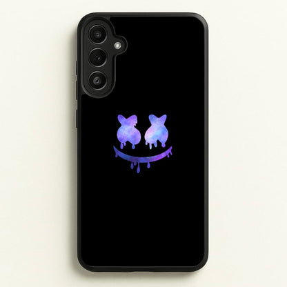 Dripping Features - White Helmet DJ  - Marshmello Phone Case for Galaxy A34