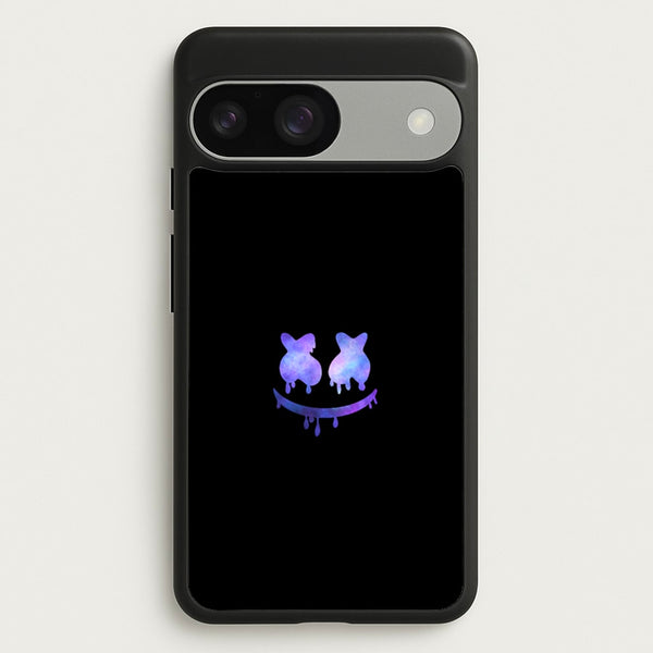 Dripping Features - White Helmet DJ  - Marshmello Phone Case for Google Pixel 9 / 9 Pro