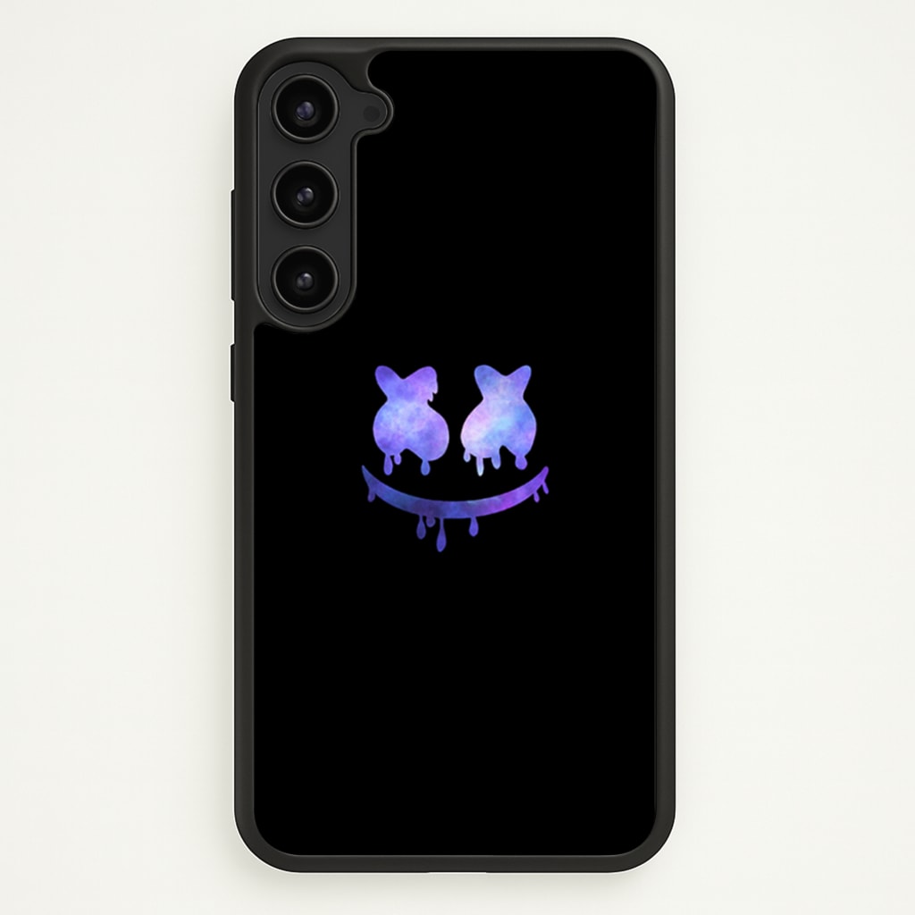 Dripping Features - White Helmet DJ  - Marshmello Phone Case for Galaxy S23