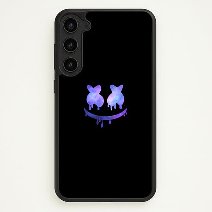 Dripping Features - White Helmet DJ  - Marshmello Phone Case for Galaxy S23