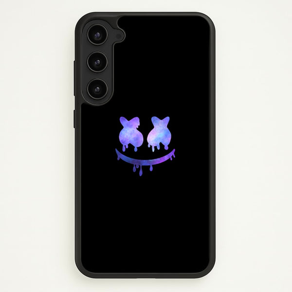 Dripping Features - White Helmet DJ  - Marshmello Phone Case for Galaxy S23