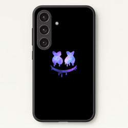 Dripping Features - White Helmet DJ  - Marshmello Phone Case for Galaxy S24