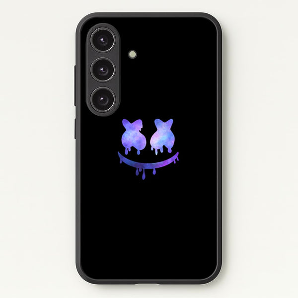 Dripping Features - White Helmet DJ  - Marshmello Phone Case for Galaxy S24
