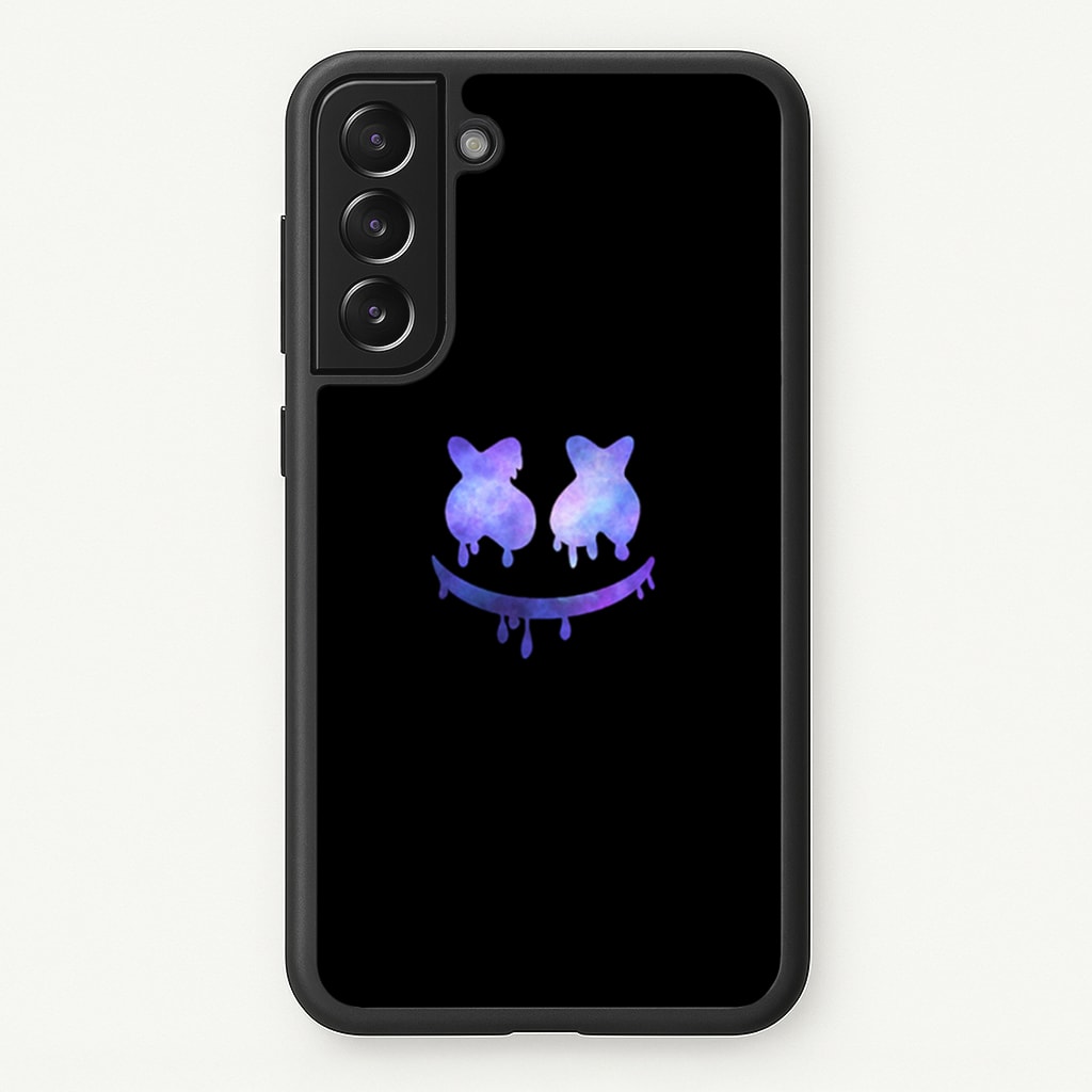 Dripping Features - White Helmet DJ  - Marshmello Phone Case for Galaxy S21 Plus
