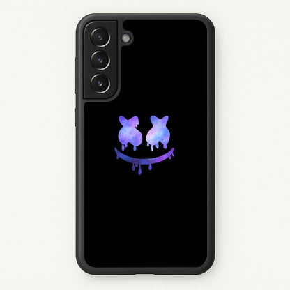 Dripping Features - White Helmet DJ  - Marshmello Phone Case for Galaxy S21 Plus