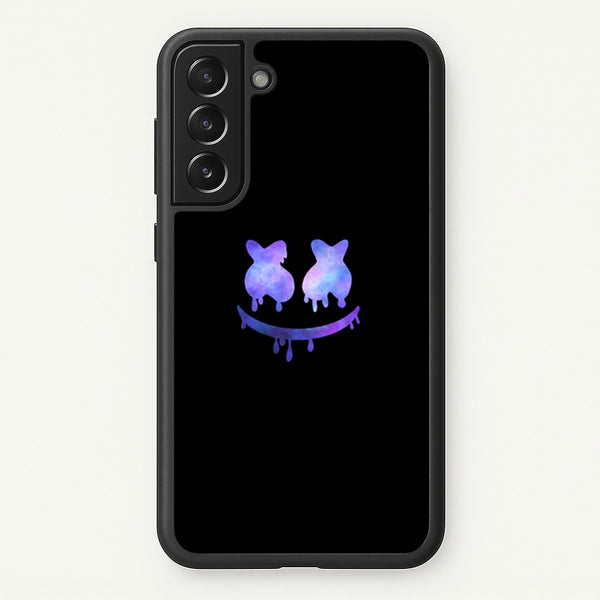 Dripping Features - White Helmet DJ  - Marshmello Phone Case for Galaxy S21 Plus