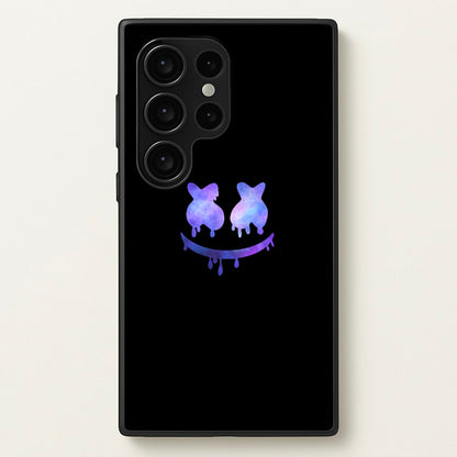 Dripping Features - White Helmet DJ  - Marshmello Phone Case for Galaxy S24 Ultra