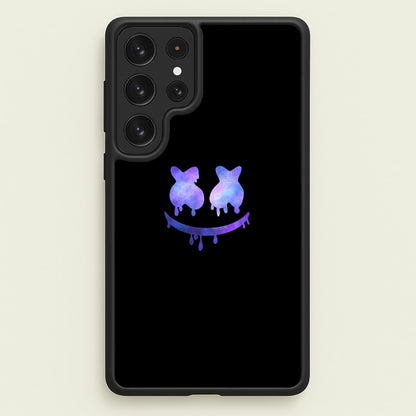 Dripping Features - White Helmet DJ  - Marshmello Phone Case for Galaxy S22 Ultra