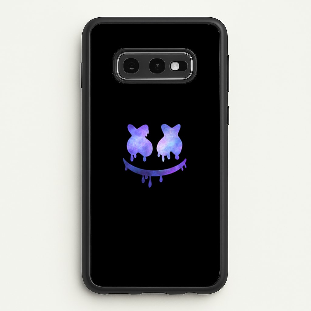 Dripping Features - White Helmet DJ  - Marshmello Phone Case for Galaxy S10e