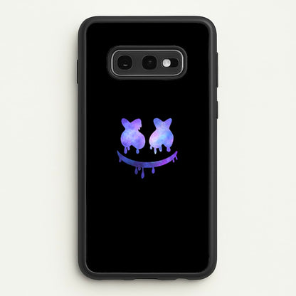 Dripping Features - White Helmet DJ  - Marshmello Phone Case for Galaxy S10e