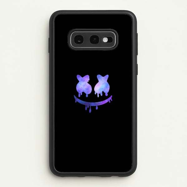 Dripping Features - White Helmet DJ  - Marshmello Phone Case for Galaxy S10e
