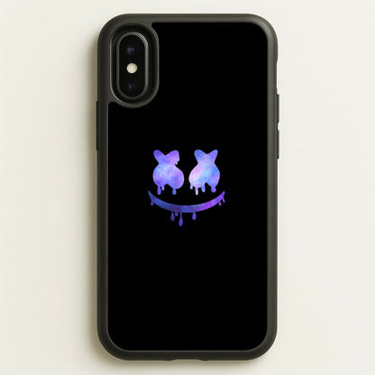Dripping Features - White Helmet DJ  - Marshmello Phone Case for iPhone X / XS
