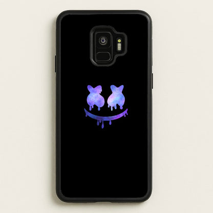 Dripping Features - White Helmet DJ  - Marshmello Phone Case for Galaxy S9