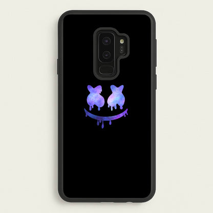 Dripping Features - White Helmet DJ  - Marshmello Phone Case for Galaxy S9 Plus