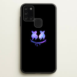 Dripping Features - White Helmet DJ  - Marshmello Phone Case for Galaxy A21s