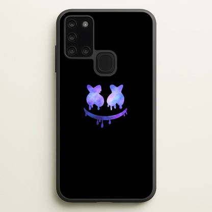 Dripping Features - White Helmet DJ  - Marshmello Phone Case for Galaxy A21s