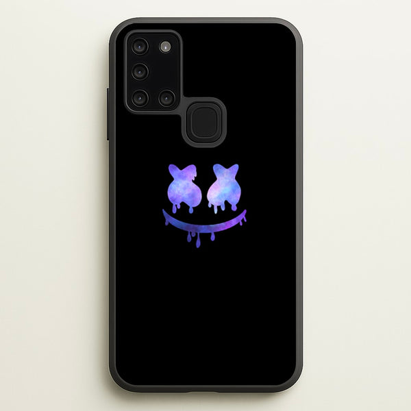 Dripping Features - White Helmet DJ  - Marshmello Phone Case for Galaxy A21s