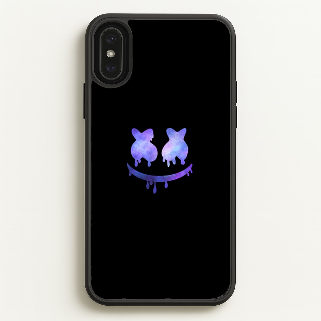 Dripping Features - White Helmet DJ  - Marshmello Phone Case for iPhone XS Max
